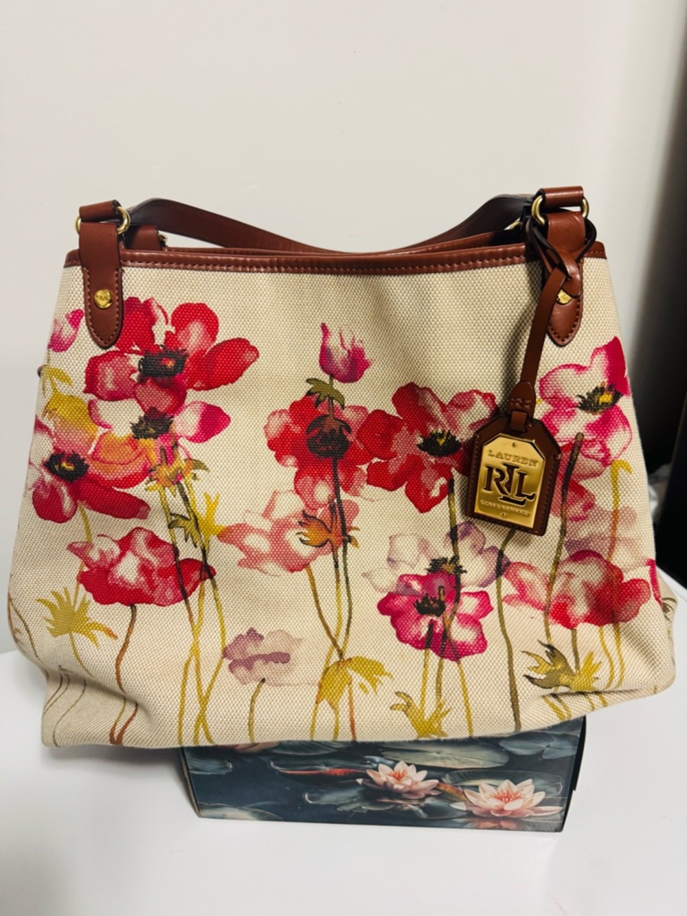 Ralph Lauren Poppy Large Canvas tote bag